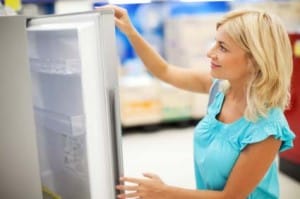 BlondWomanBuyingFridge